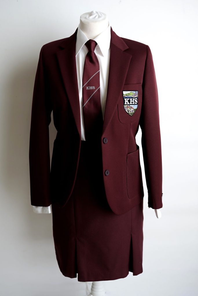 Kilkeel High School Girls Fitted Maroon Blazer – Holmes Uniform