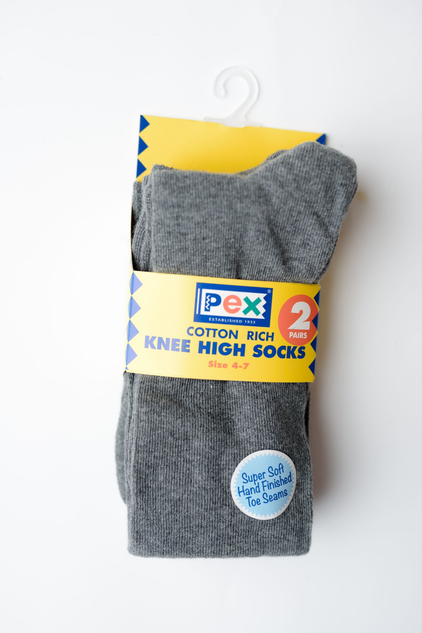 Pex Grey Knee high school socks