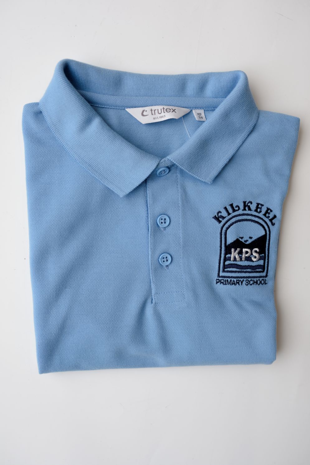 Kilkeel Primary School Trutex blue polo shirt