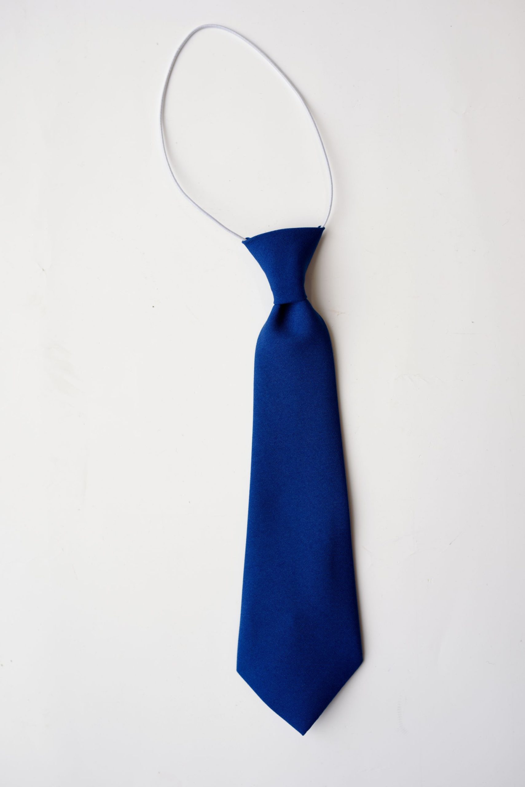 Royal Blue elastic school tie