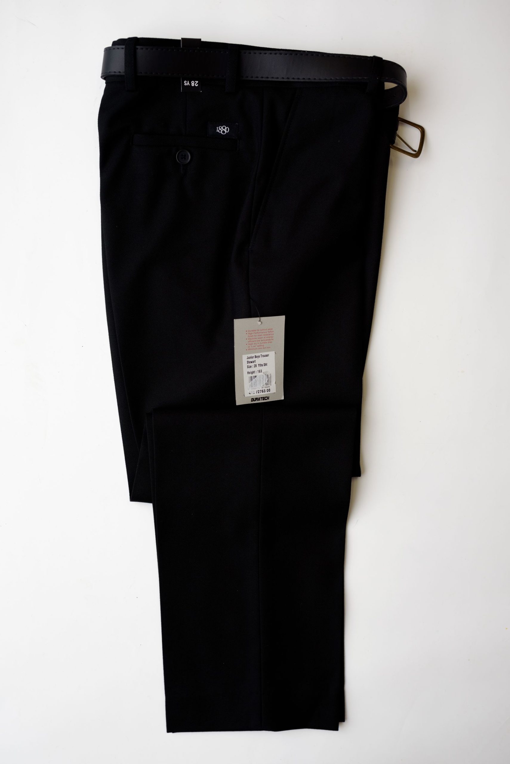 Mens ‘Ethan’ Regular Fit School Trousers (Grey) – Holmes Uniform
